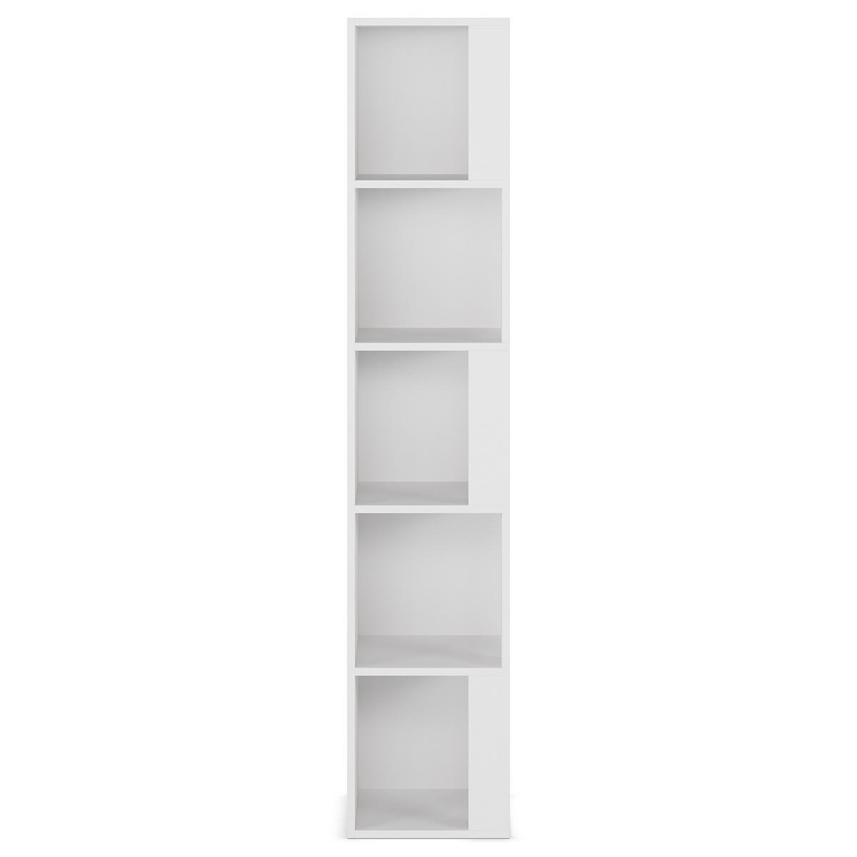 REGAL Fiyi 5 fächern weiße Farbe - Weiß, Holzwerkstoff (31/160/31cm) - VS Venta-stock