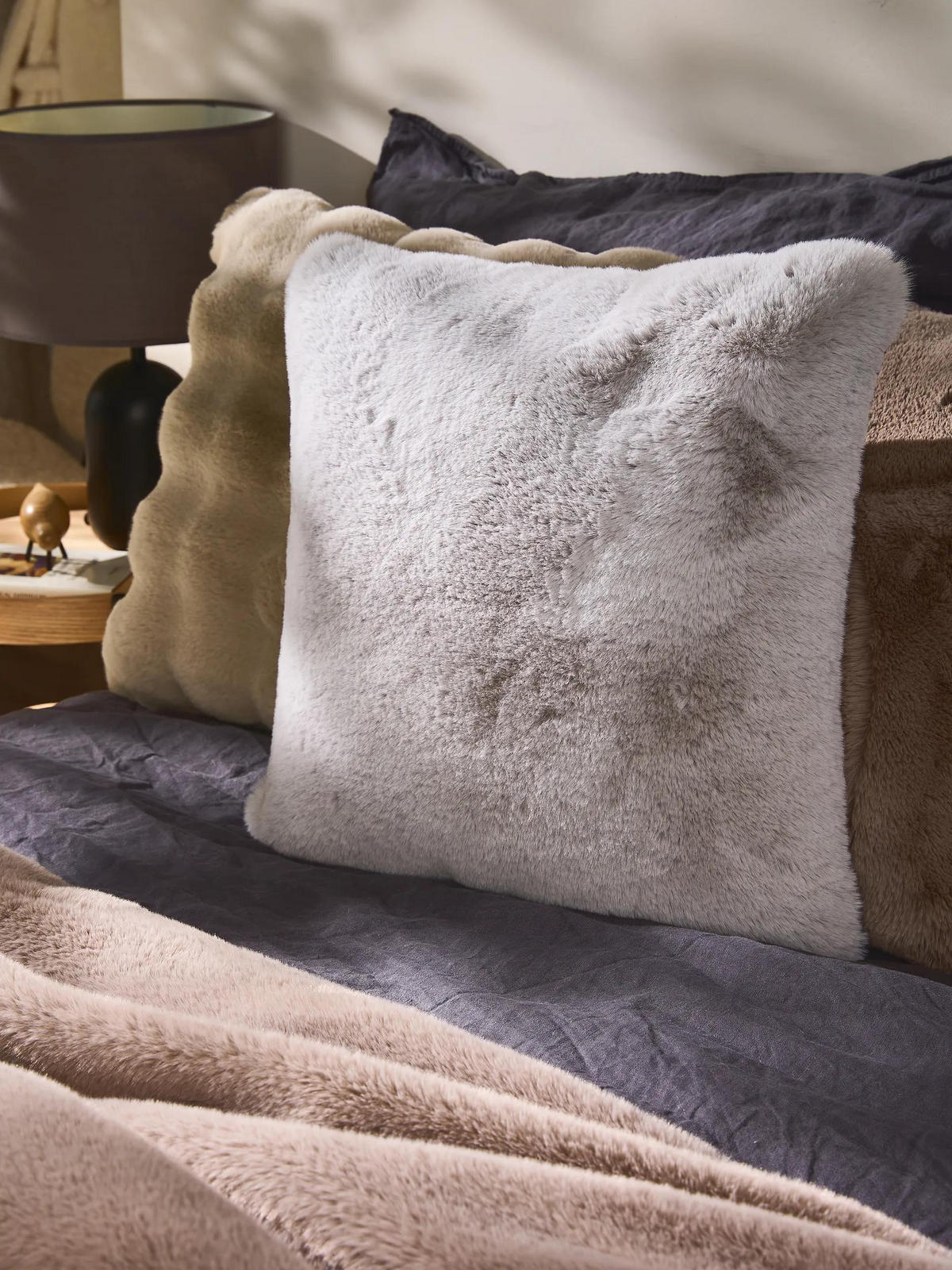 KISSENBEZUG Dave Grau 45x45 cm - Grau, Textil (45/45cm) - benuta Nest