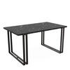 TISCH ausziehbar aus MDF, Schwarz - Schwarz, Holzwerkstoff (160/80/76cm) - Idohome