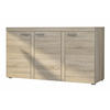 SIDEBOARD Spacoro 3D Eiche Sonoma 148,8/82/40,3 cm – Wohnzimmer Kommode Modern - Beige, Holzwerkstoff/Kunststoff (149/82/40cm) - AX Living