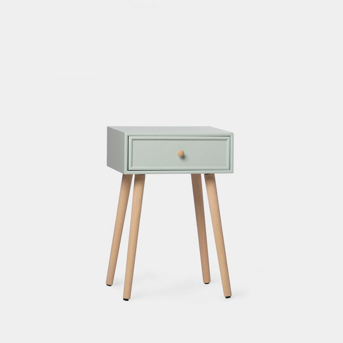 NACHTTISCH MIT 1 SCHUBLADE Tai Grün 40 cm x 61 cm - Grün, Holzwerkstoff (40/61/36cm)