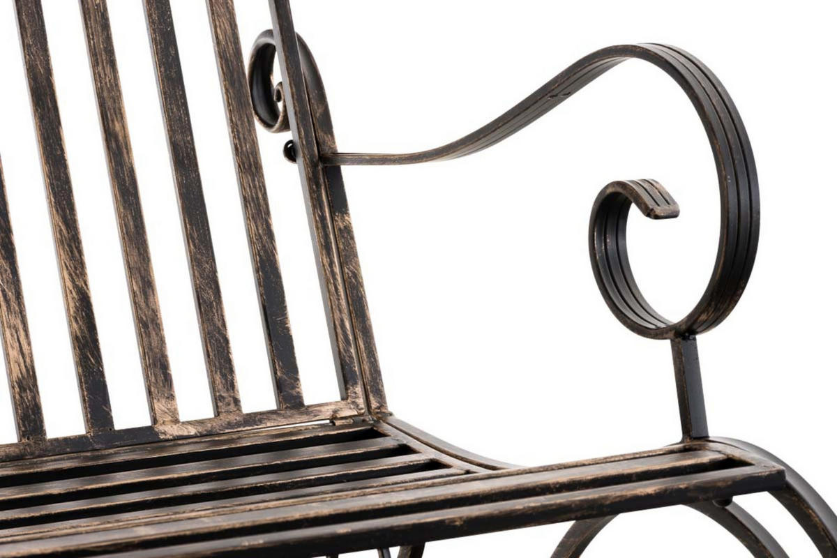 GARTENSCHAUKELSTUHL 2er Set Metall Bronze - Bronzefarben, Metall (56/94/90cm) - CLP