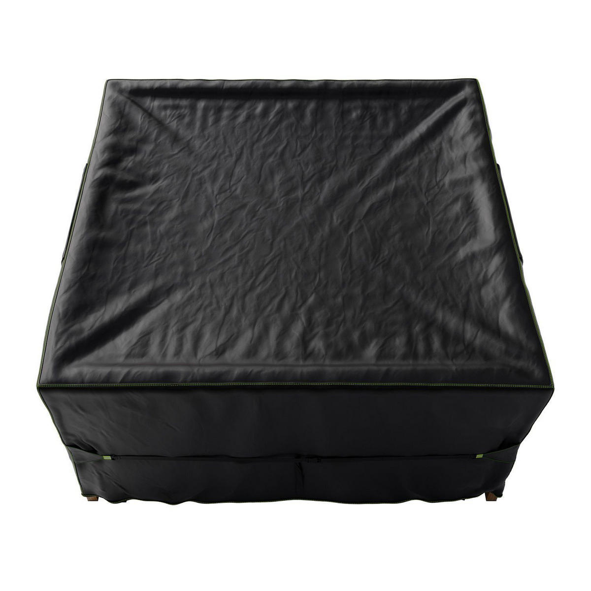 LOUNGEGARNITUR Santorini schwarz / grau inkl. Abdeckung - Schwarz, Kunststoff/Metall - Juskys