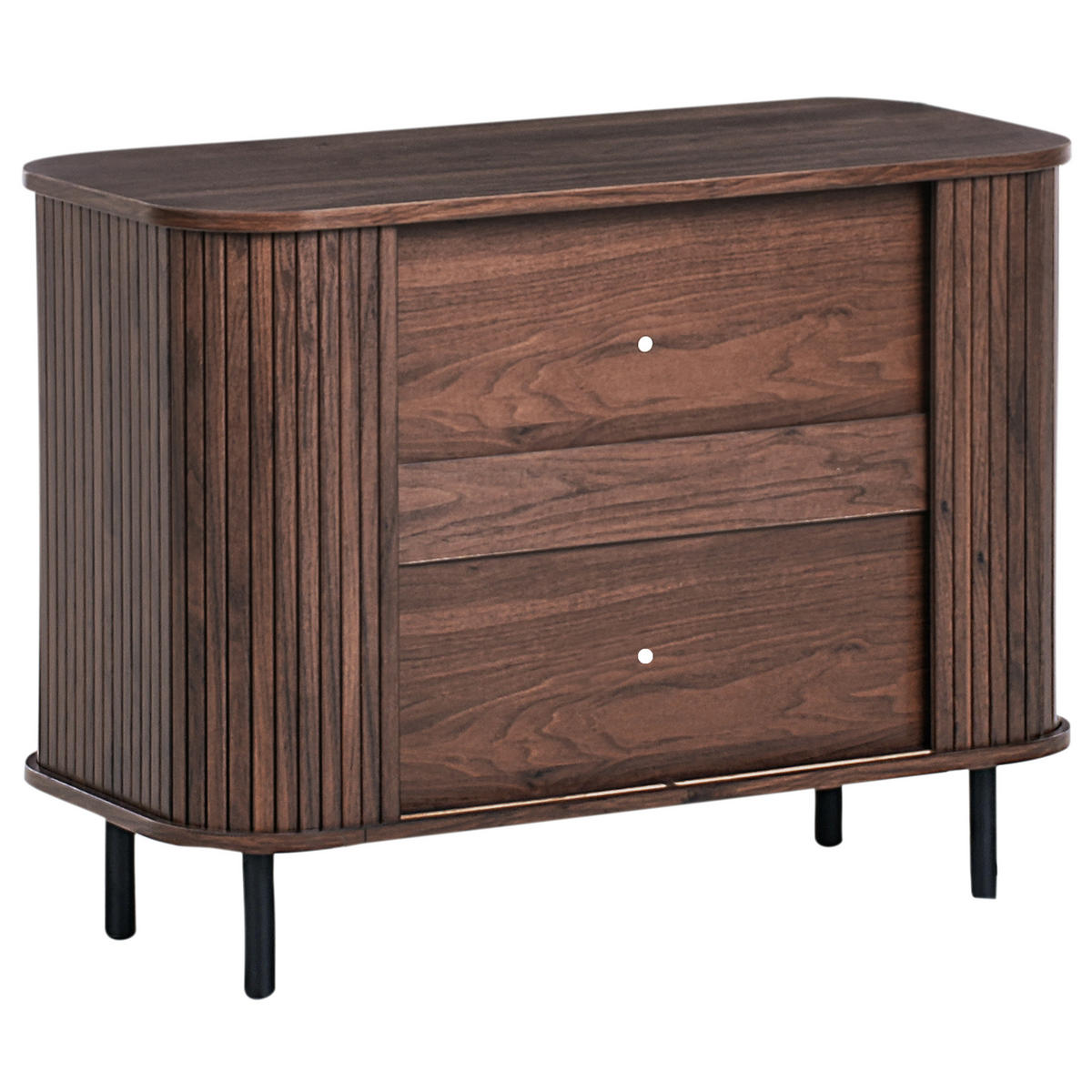 SCHRANK Braun Bradley - Braun, Holzwerkstoff (80/60/40cm) - Beliani