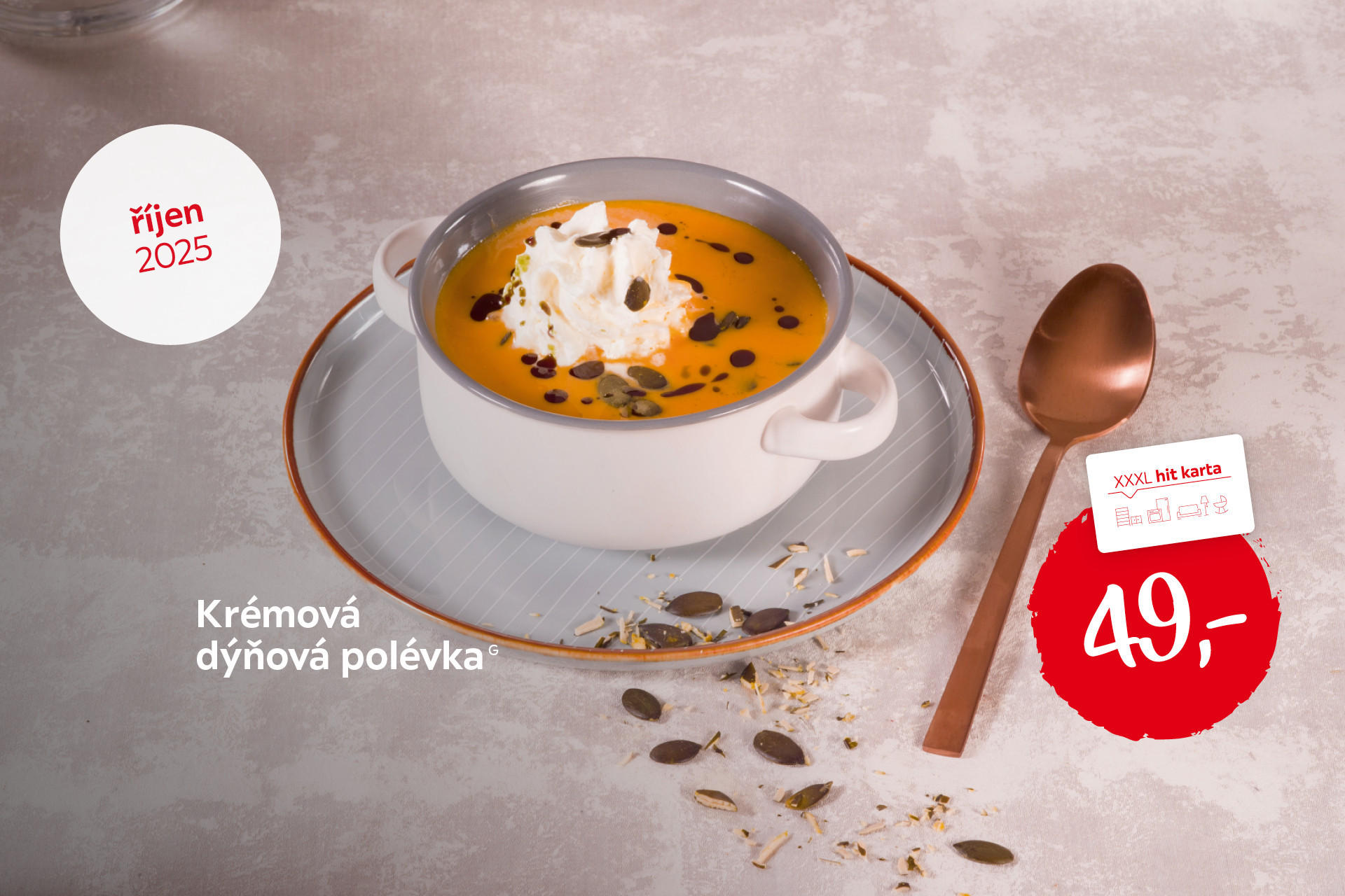 Krémová dýňová polévka