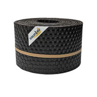 SICHTSCHUTZSTREIFEN Rattan für Doppelstabmatten UV-beständig Dunkelbraun 10x 2,55m - Dunkelbraun, Kunststoff (2550/19cm) - ZAUN|ZU