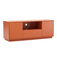 TV-SCHRANK 140 cm, Ziegelrot - Orange, Holz (40/52/140cm) - Oviala