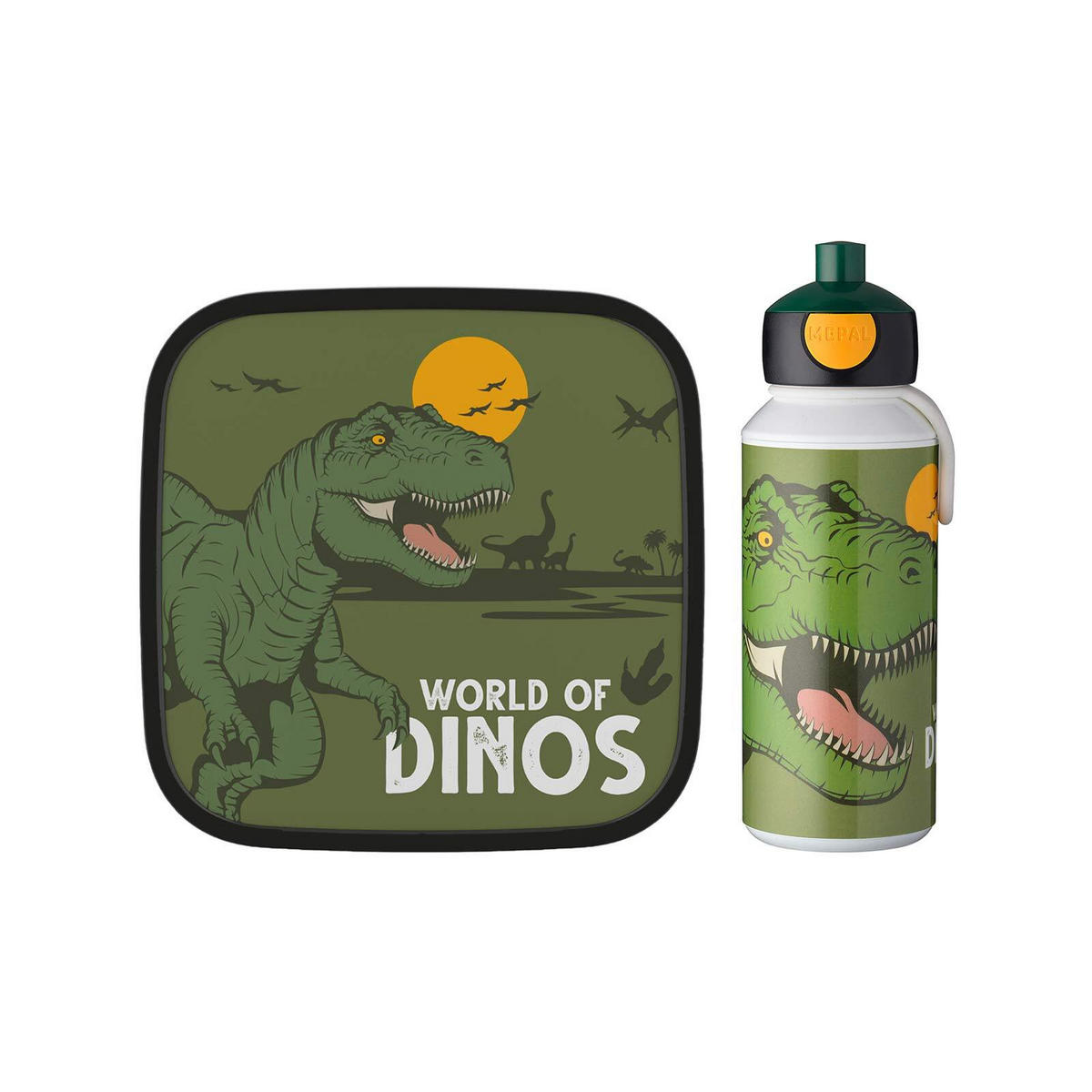 LUNCHSET XL Campus (2025) Dino - Dunkelgrün, Kunststoff (1/1/1cm) - Mepal