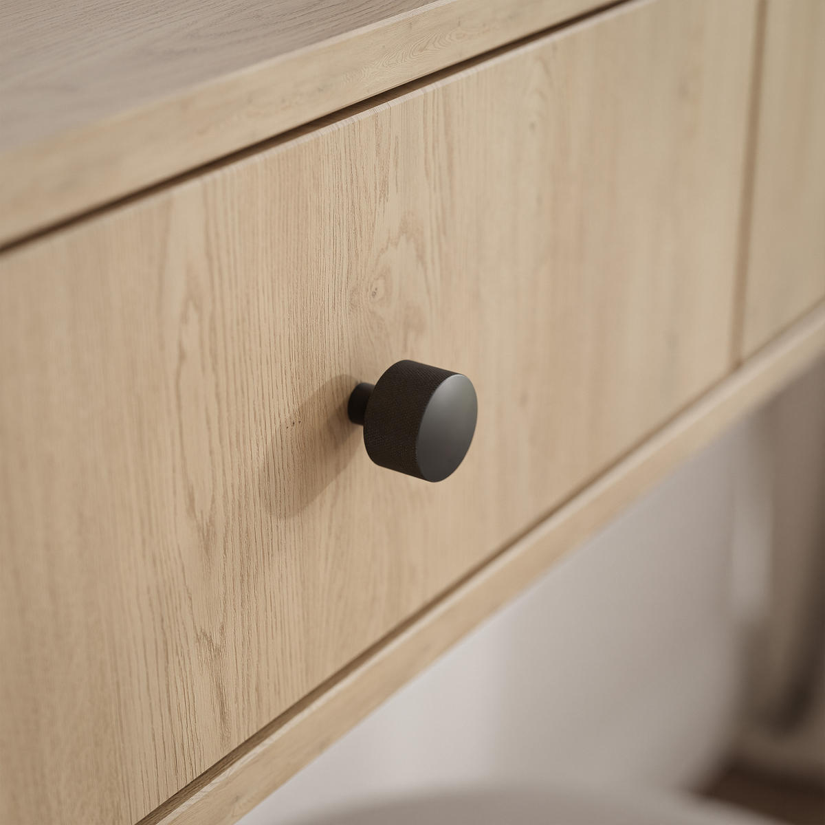 SCHMINKTISCH OVALINE mit Spiegel, 123 cm Cremona-Eiche - Eichefarben/Goldfarben, Holzwerkstoff/Metall (123/17.5/36cm) - Idohome