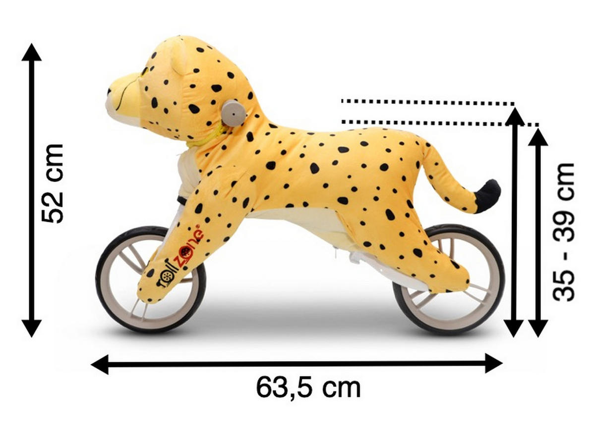 LAUFRAD Balance Gepard - Orange, Kunststoff (63/15/52cm) - TPFLiving