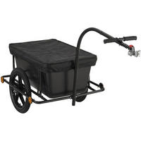 FAHRRADANHÄNGER Metall Schwarz - Schwarz, Metall (64/93/162cm) - CLP