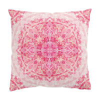DEKOKISSEN Mandala Aquarell Ornament Muster pink 40/40 cm - Pink, Textil (40/40/10cm) - Bilderwelten