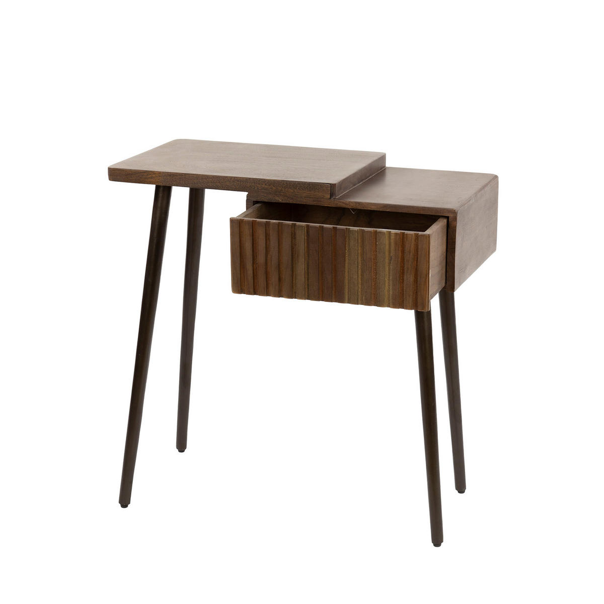 NACHTTISCH Carve - Braun - 30/60/61 cm - Braun, Holz (60/61/30cm) - Hoyz Collection