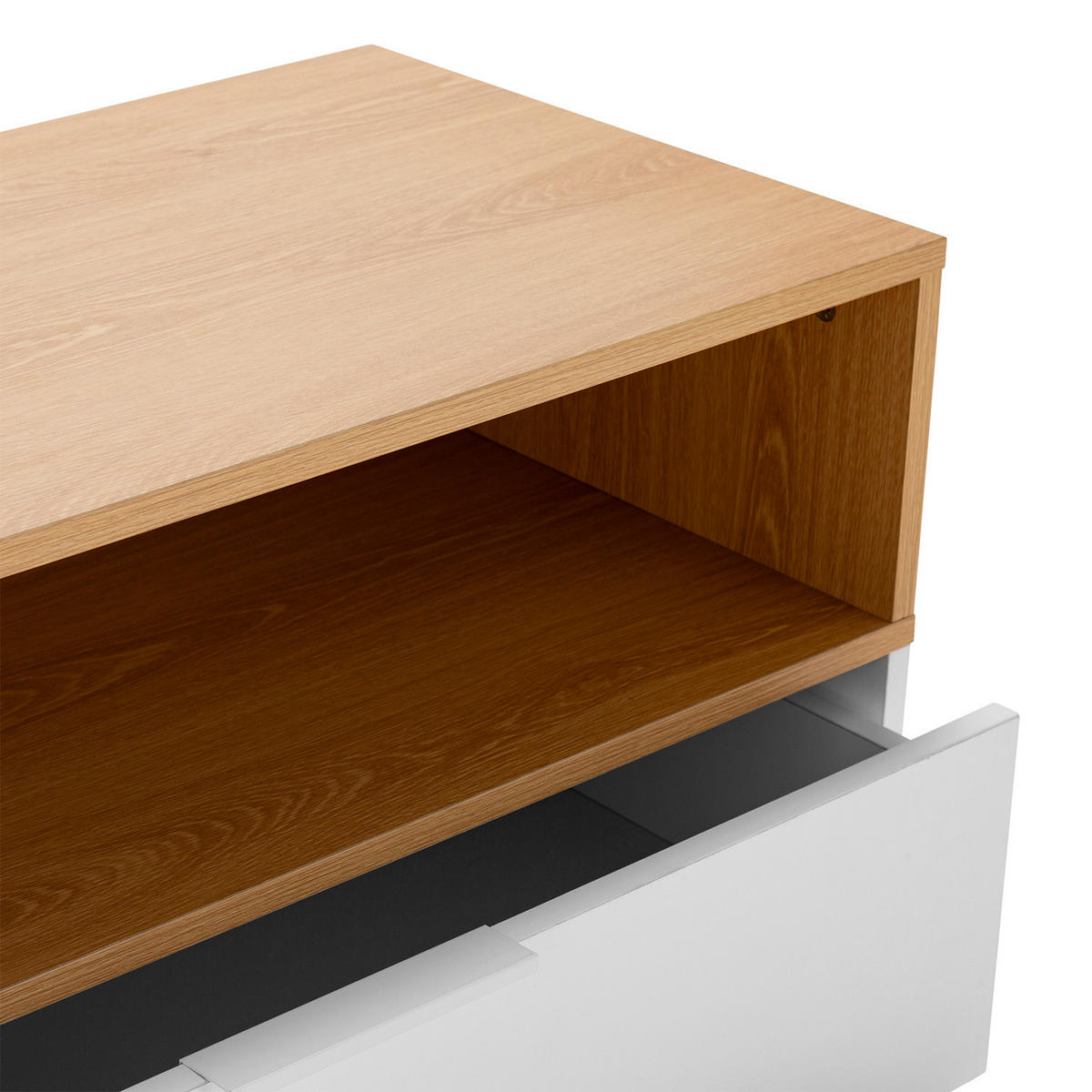 KOMMODE 80/95/40 Nieve Weiß - Weiß, Holzwerkstoff (80/95/40cm) - VS Venta-stock