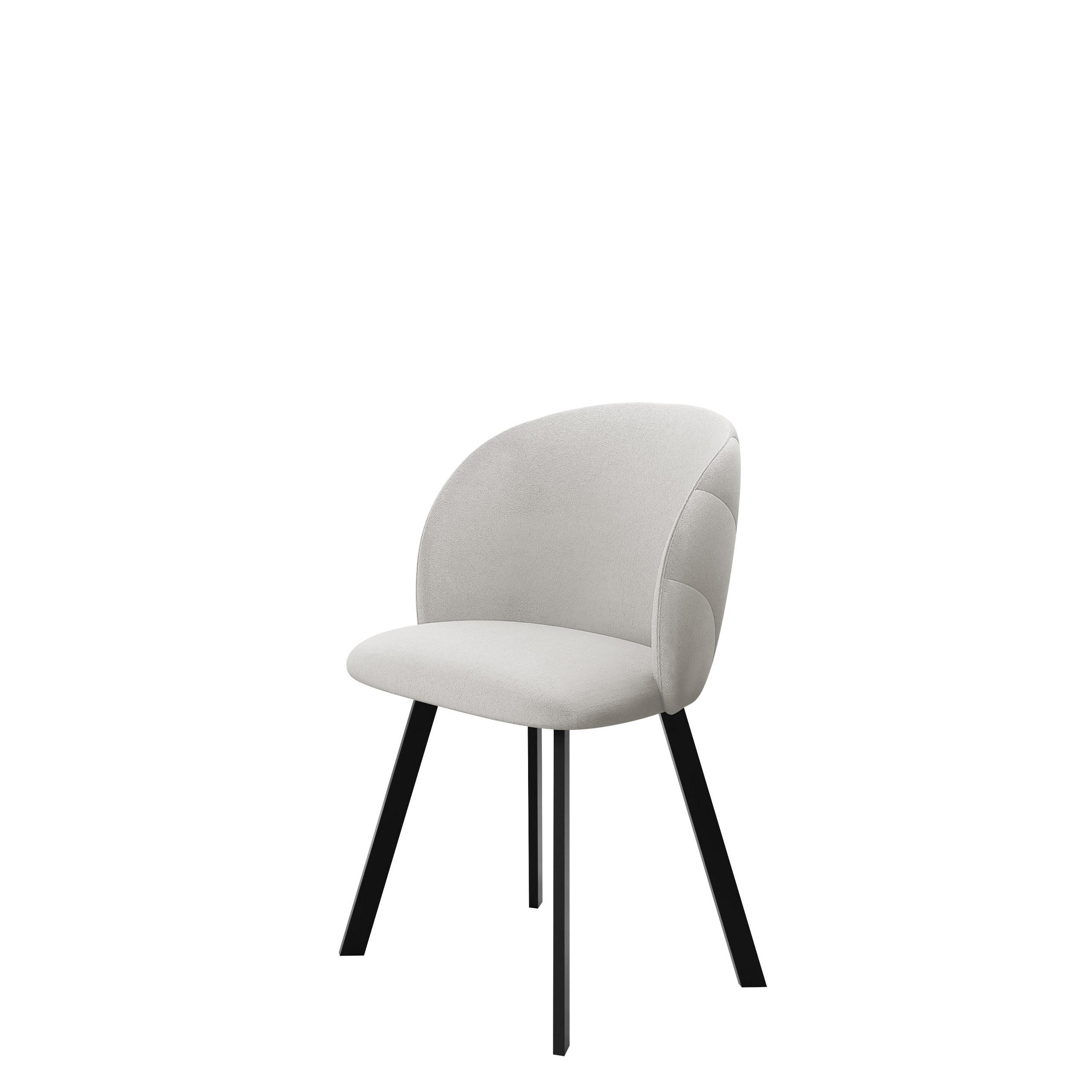 ESSZIMMERSTUHL K99 - Creme/Schwarz, Holzwerkstoff/Textil (51/80/52cm) - MIRJAN24