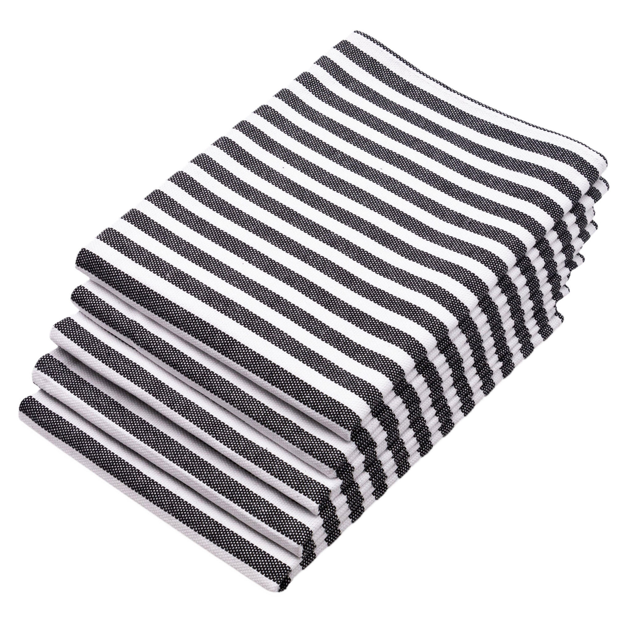 GESCHIRRTÜCHER, 5er-Set, 50x70 cm, 100% Baumwolle, Schwarz - Multicolor, Textil (50/70cm) - Zollner