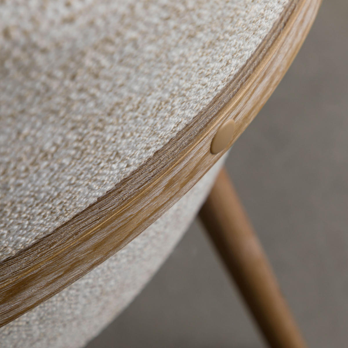 STUHL Massivholz 54 x 59 x 82 cm beige POLSTERSTÜHLE #03 - Beige, Holz (54/82/59cm) - Massivmoebel24