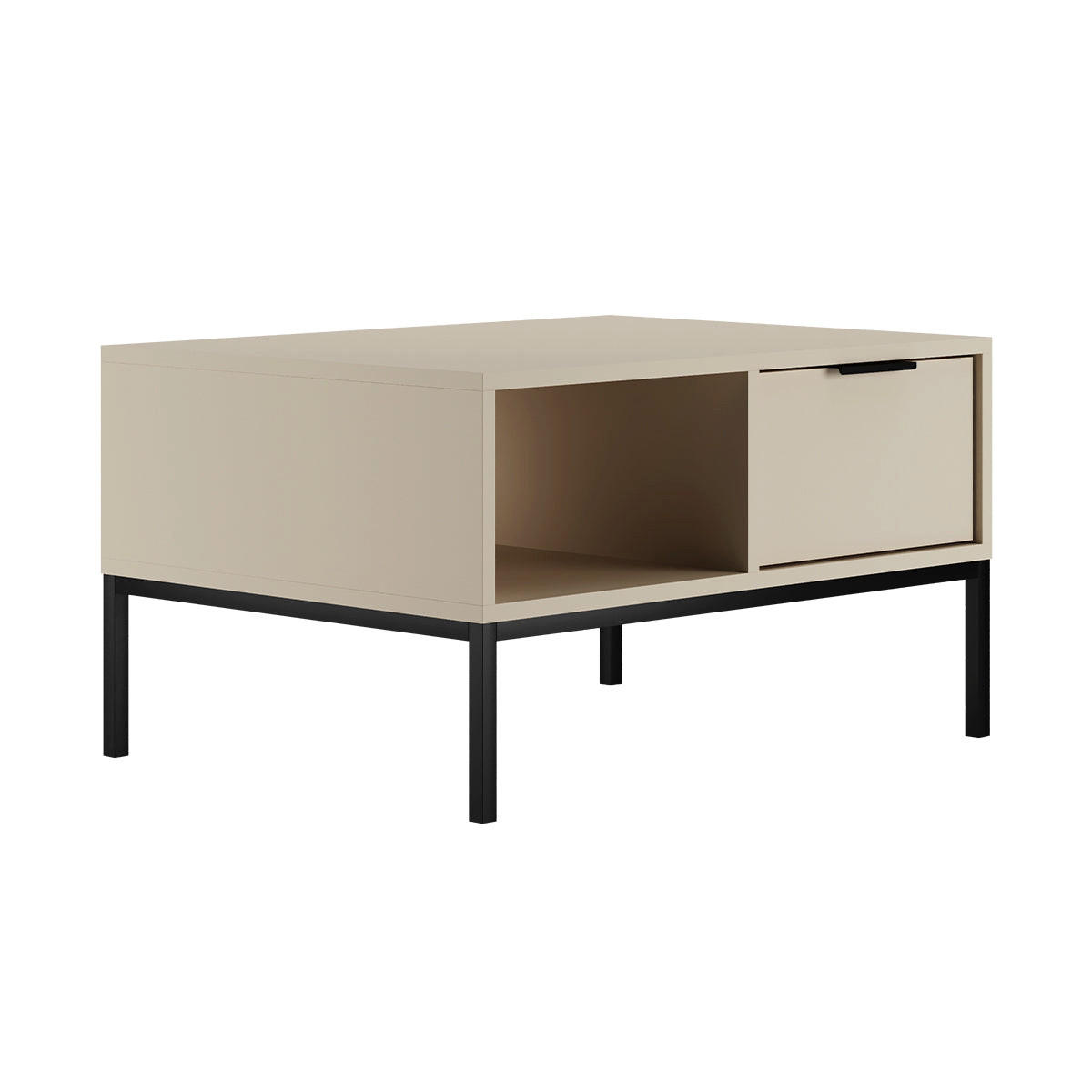 KLUBSKA MIZICA Seattle Kašmir - bež, leseni material (60/80/45.4cm) - Petits-meubles