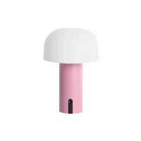 TISCHLAMPE Luca LED - Rosa - 15/22,5 cm - Pink, Kunststoff (15/15/22cm) - Leitmotiv