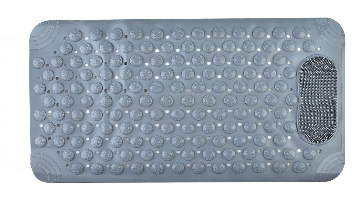 BADTEPPICH Zac Grau 70/36/2 cm Textilien - Grau, Textil (36/70cm) - Mondex