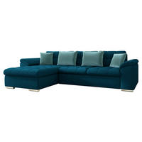 ECKSOFA Diana Premium, Seite: Links - Türkis, Holz/Textil (280/160cm) - MIRJAN24