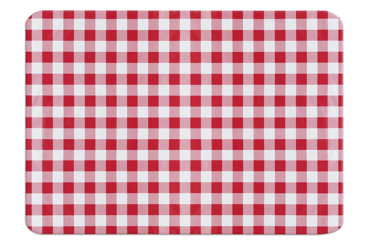 TISCHDECKE kariert 180/140 cm - Rot, Kunststoff (180cm) - Maximex