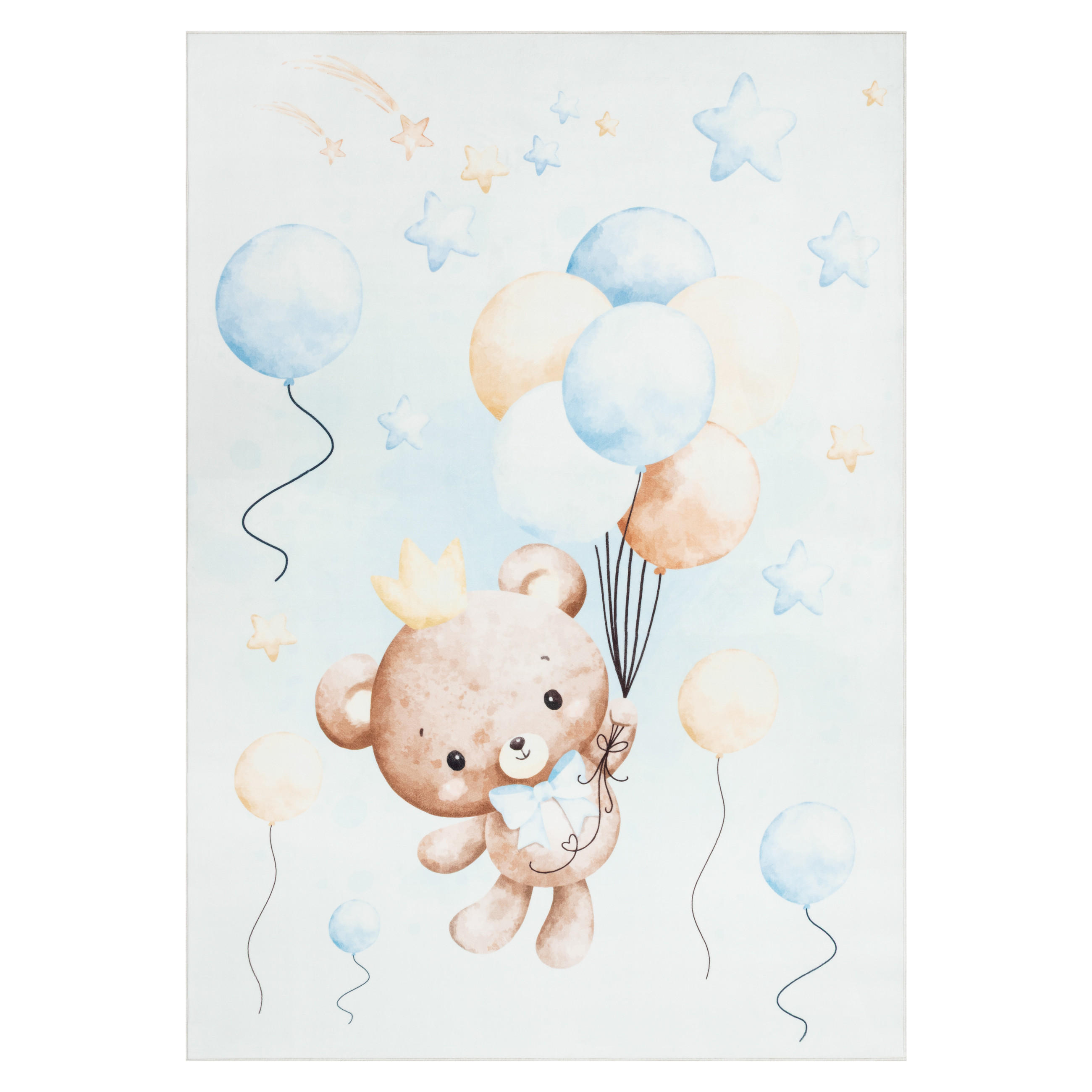 KINDERTEPPICH KIDS Creme Bär 140/200 cm - Creme, Textil (140/200cm) - Tapiso