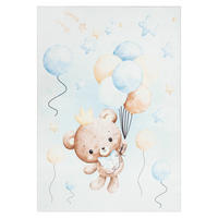 KINDERTEPPICH KIDS Creme Bär 140/200 cm - Creme, Textil (140/200cm) - Tapiso
