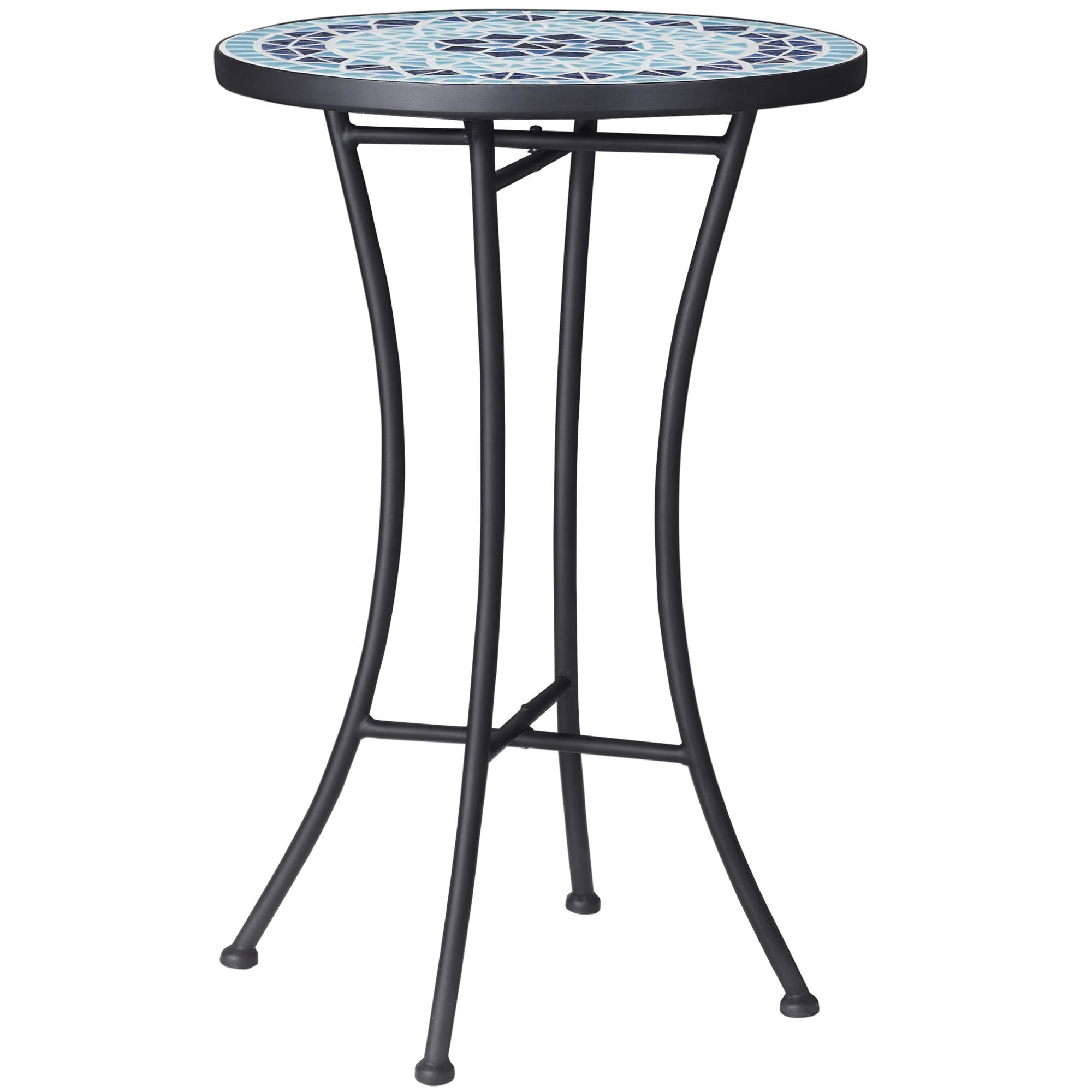 GARTENTISCH,BLAU,1 Stück - Blau, Metall (35.5/35.5/53.5cm) - GiPP