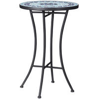GARTENTISCH,BLAU,1 Stück - Blau, Metall (35.5/35.5/53.5cm) - GiPP