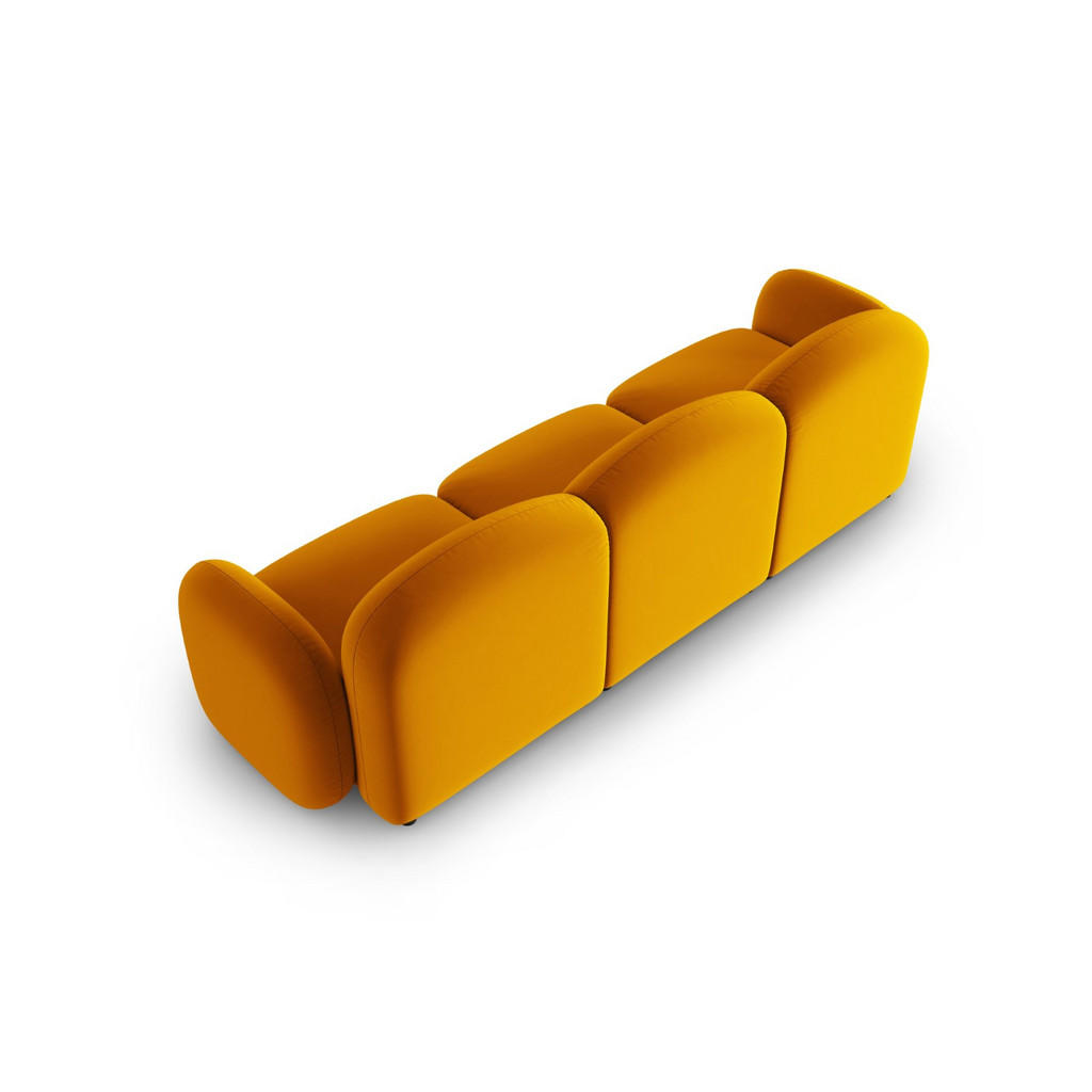 Thumbnail - Micadoni Sofa, Gelb, Textil, 3-Sitzer, 87x80x272 cm, Hergestellt in Europa, Wohnzimmer, Sofas & Couches, Sofas, 3-Sitzer...