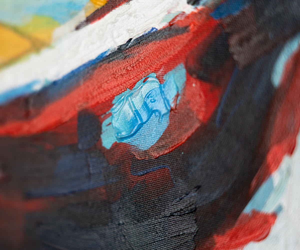 GEMÄLDE Gezeiten der Inspiration Schattenfugenrahmen Blau 140x100 cm - Blau, Holz (140/100cm) - YS-art gallery