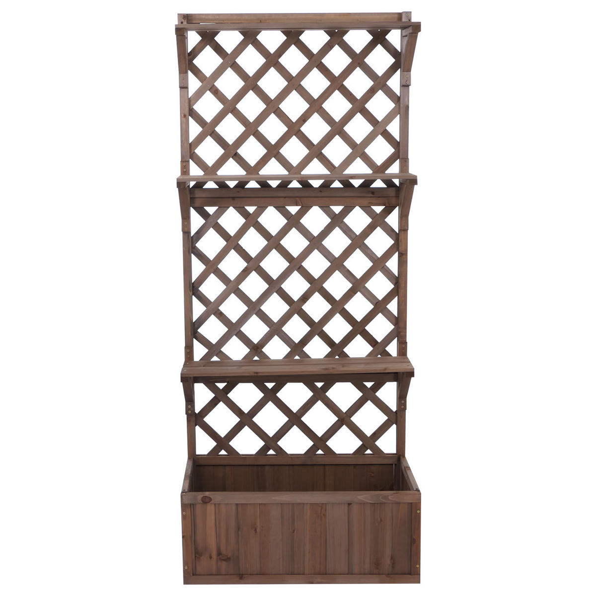 HOCHBEET Braun - Braun, Holz (77/177/33cm) - MCW