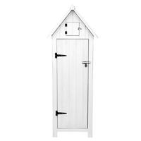 GARTENSCHRANK aus Holz – Weiß - Weiß, Holz (66/178/46cm)