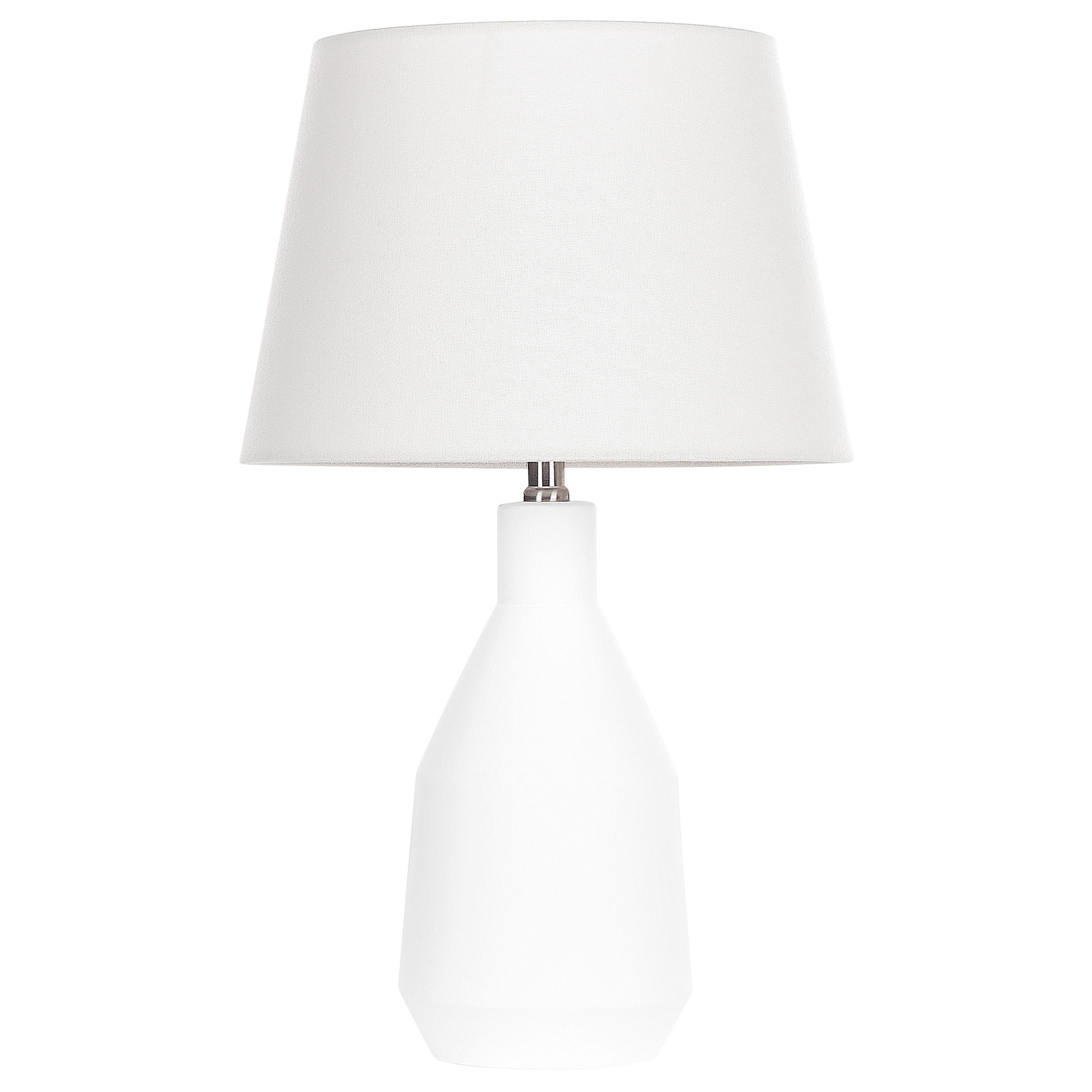 TISCHLAMPE Lambre 33/33/53 cm - Weiß, Keramik (33/33/53cm) - Beliani