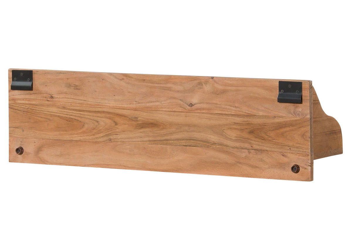 WANDREGAL Akazie 85x22x24 natur versiegelt NATURE OF SPIRIT #317 - Braun, Holzwerkstoff (85/24/22cm) - Massivmoebel24