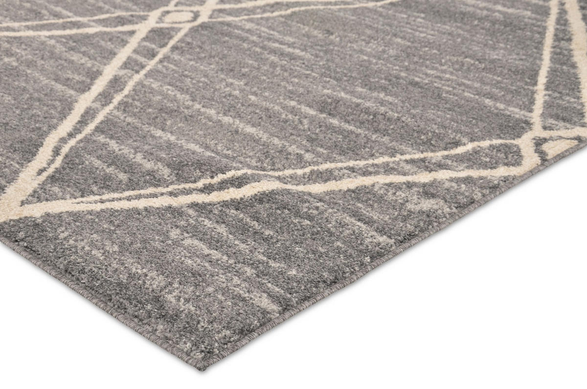 HEATSET-TEPPICH Firenze Dunkelgrau/Creme 200x290 cm - Multicolor, Textil (200/290cm) - Vercai Rugs