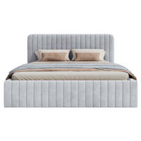 POLSTERBETT Saliano Taubengrau 180x200 cm - Grau, Kunststoff/Textil (180/200cm) - Selsey