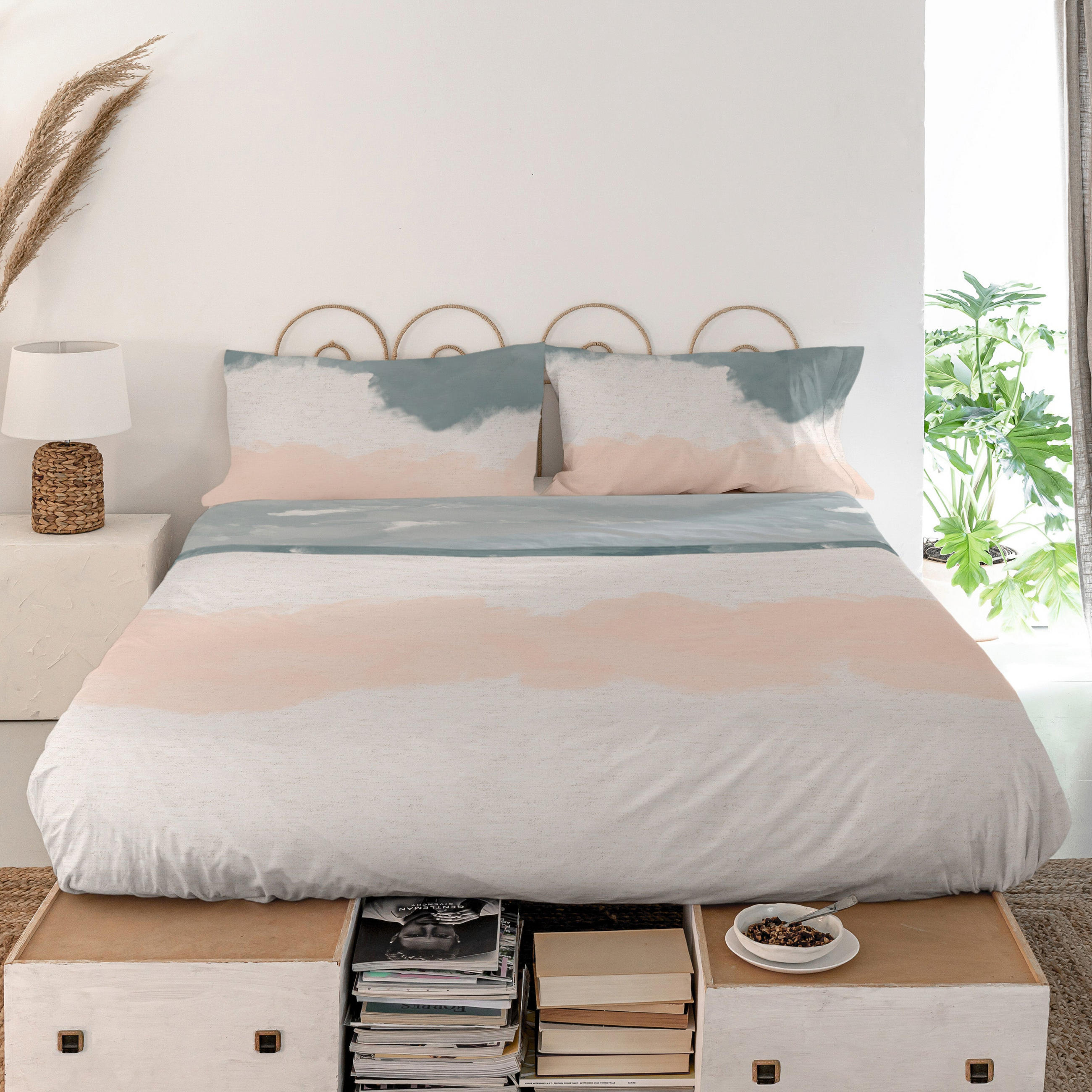 OBERBETTLAKEN seaside 240x270 cm mehrfarbig - Multicolor, Textil (240/270cm) - Happy Friday