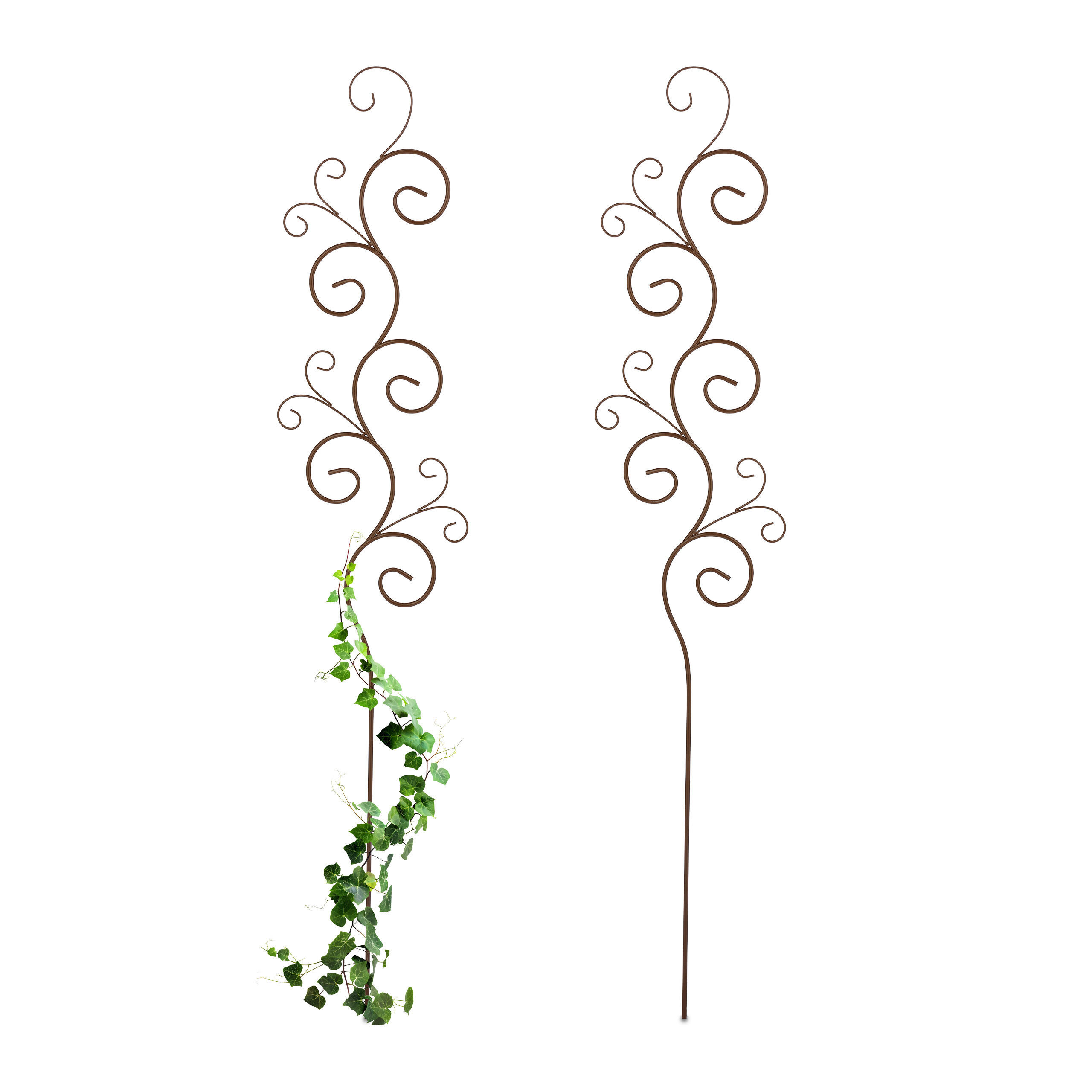 RANKGITTER - Braun, Metall (30/160/1cm) - Relaxdays