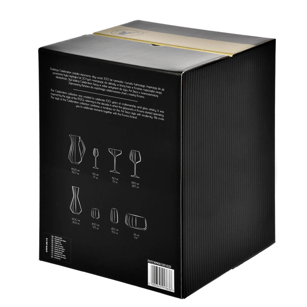 WEINGLÄSER, 4er-Set, 610 ml, Handgemacht - Transparent, Glas (0.61L) - Krosno Glass