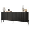 KOMMODE Vera 190 - Schwarz, Holzwerkstoff/Metall (190/80/40cm) - MIRJAN24