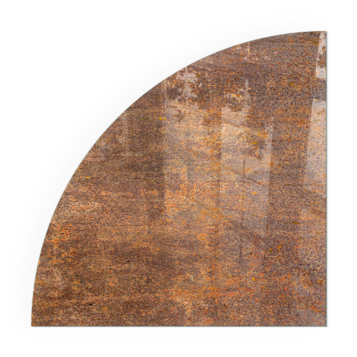 GLASPLATTE für Kamin 100x100 cm - Braun, Glas (100/100/0.4cm) - TULUP