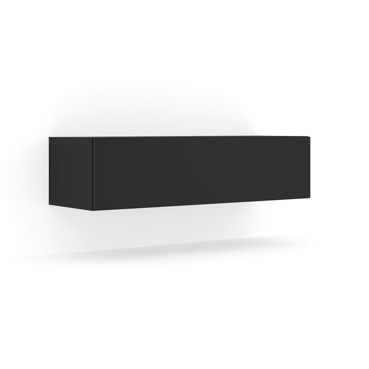 TV-MÖBEL Bali Mattschwarz - Schwarz, Holzwerkstoff (120/30/40cm) - Petits-meubles