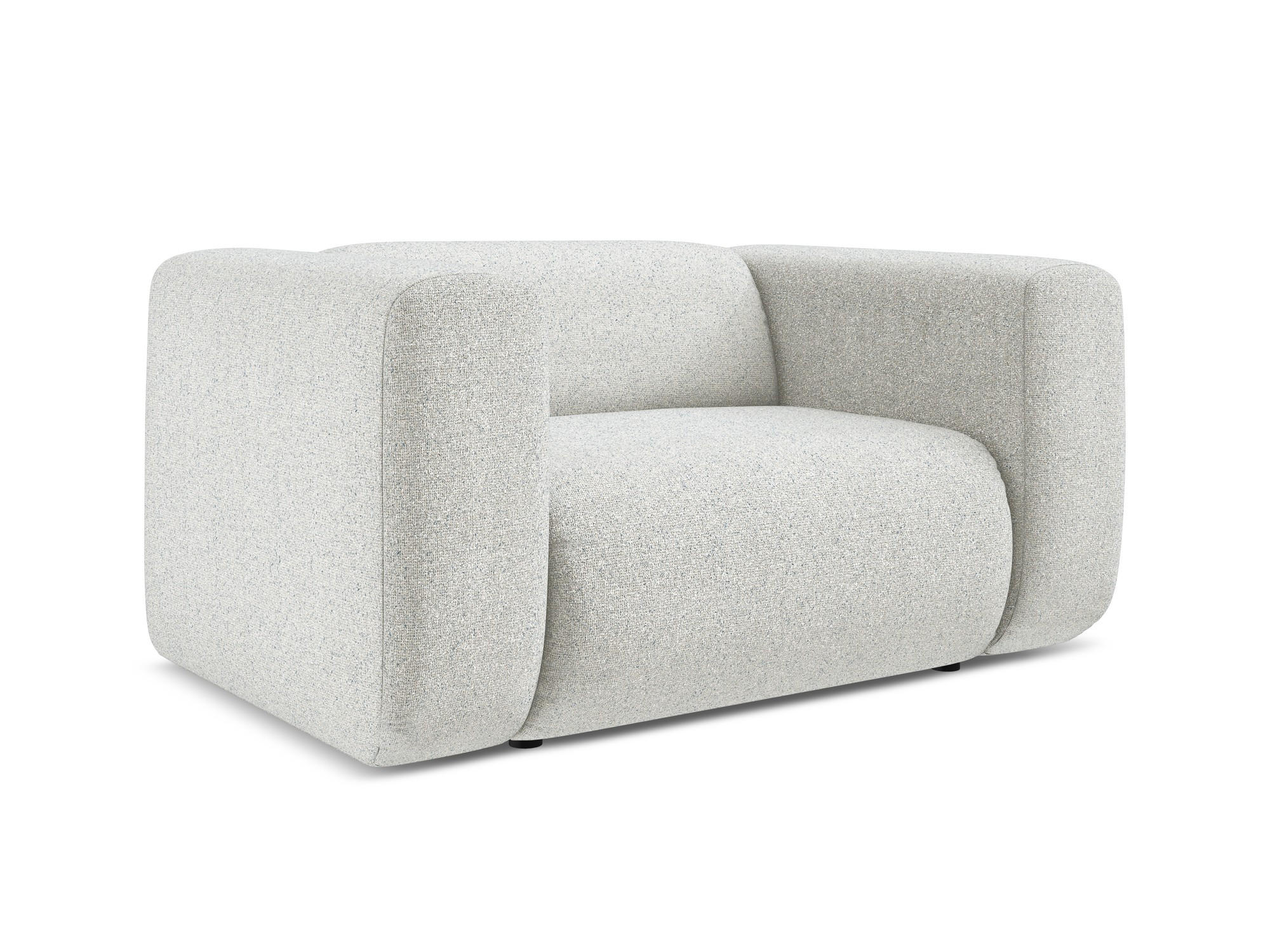SESSEL Strukturstoff Stoff Beige - Beige/Schwarz, Kunststoff/Textil (137/70/89cm) - Makamii