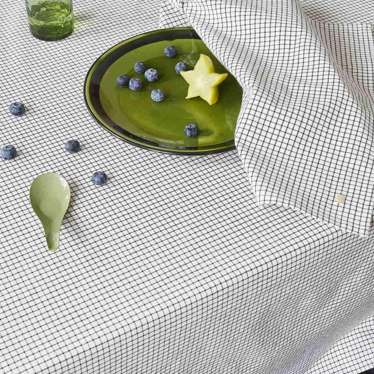 TISCHDECKE Gustave gustave caviar 160 x 350 cm - Grau, Textil (160/350cm)