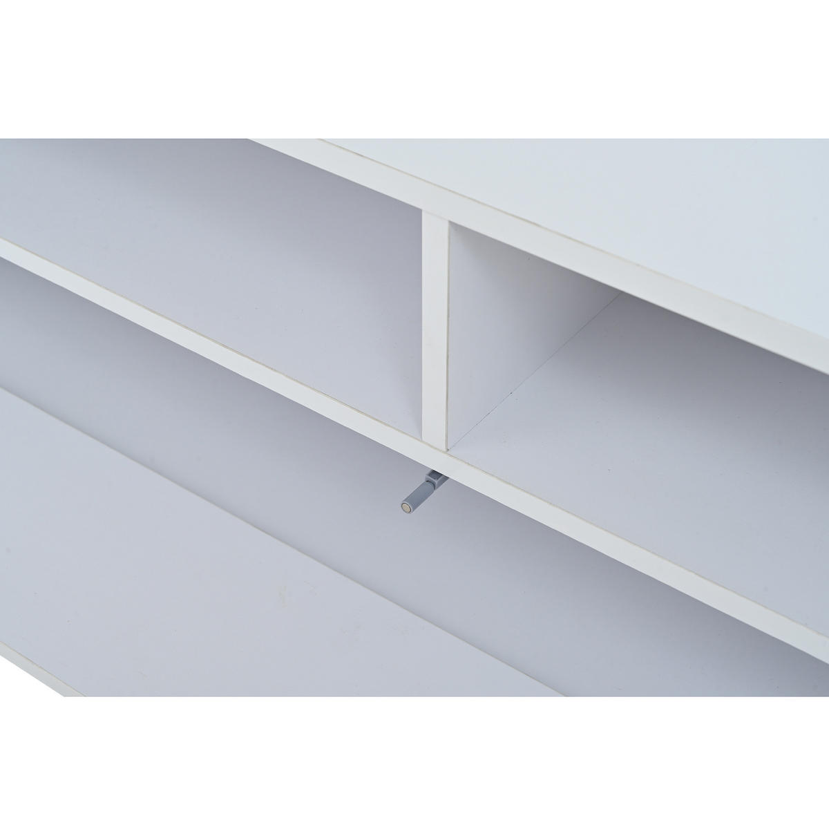 WOHNWAND-SET 175/39/34 cm aus Spanplatte mit LED-Beleuchtung, Hochglanzfronten und Stauraum, Weiß - Weiß, Holzwerkstoff (175/34/39cm) - Redom