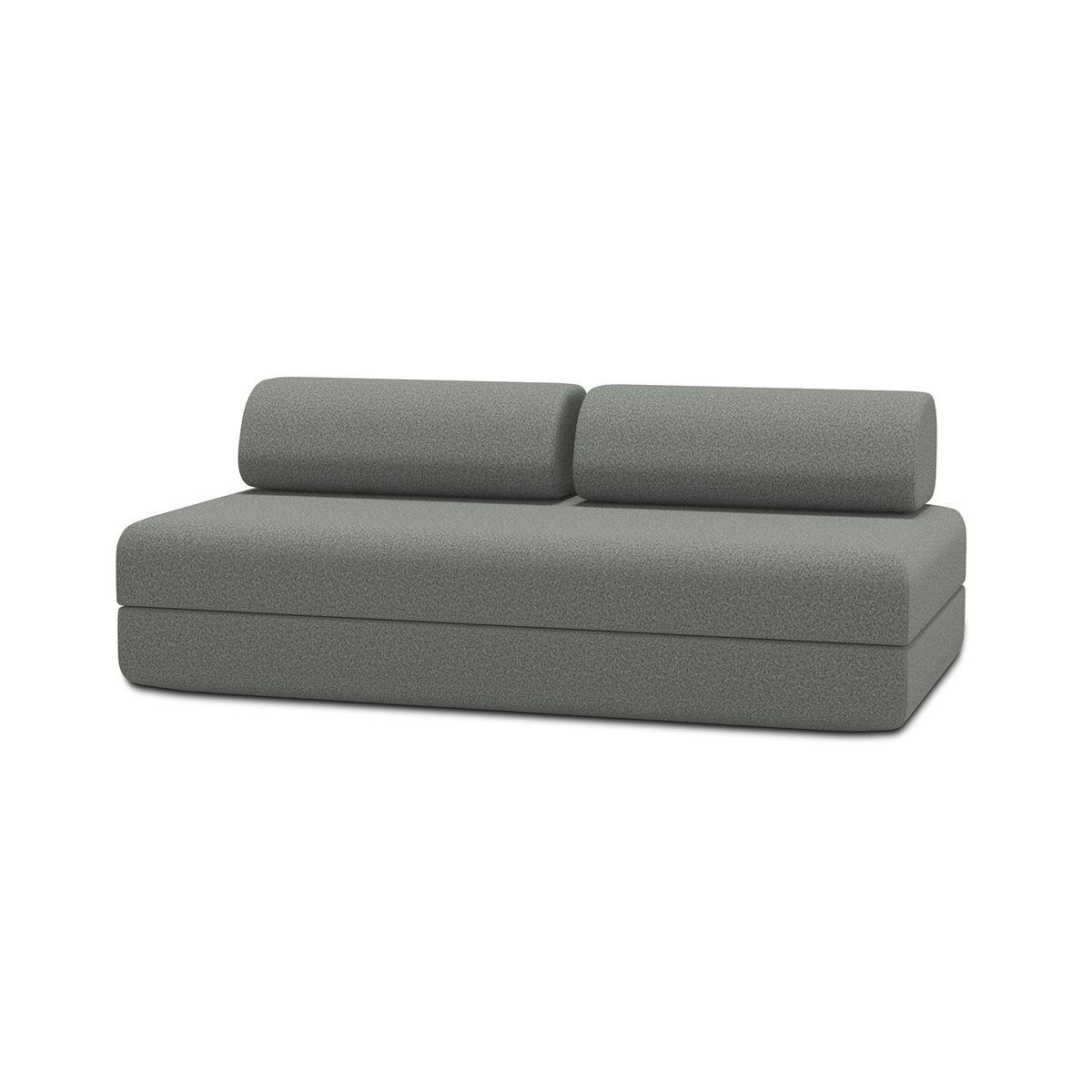 Kimo 2-3-Sitzer-Schlafsofa Grau 95x70.5x190 cm