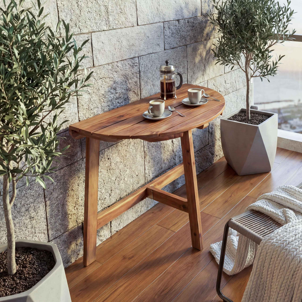 KLAPPTISCH Braun - Braun, Holz (43/70/71cm) - MCW