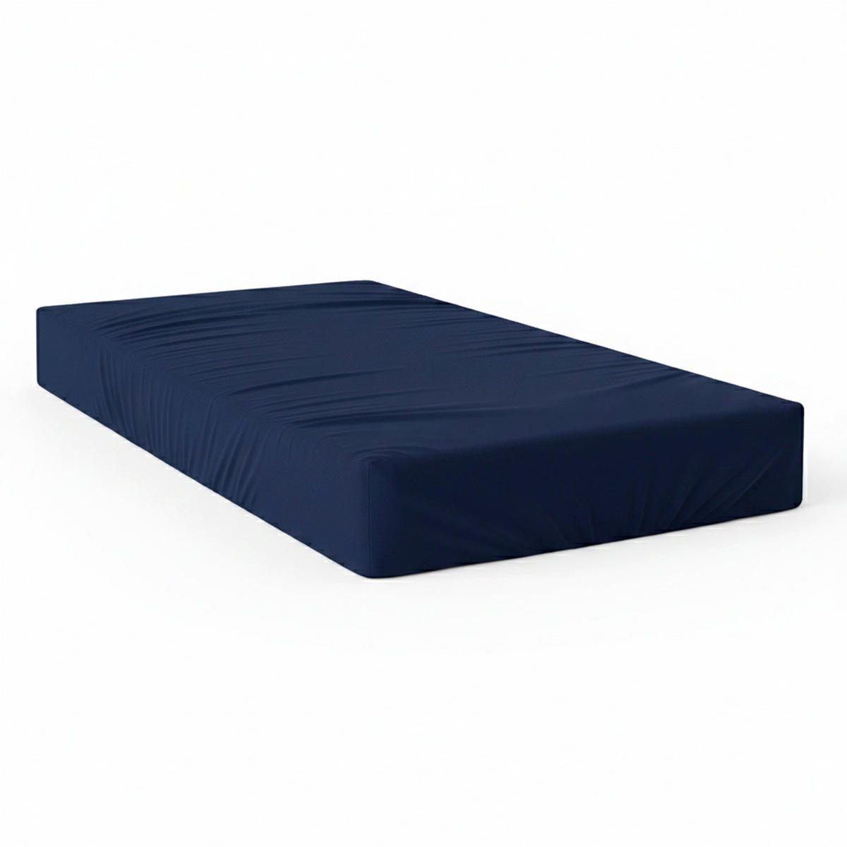 SPANNBETTLAKEN Basic Dunkelblau 105x200x32 cm (Bett 105) - Dunkelblau, Textil (105/200cm) - Happy Friday